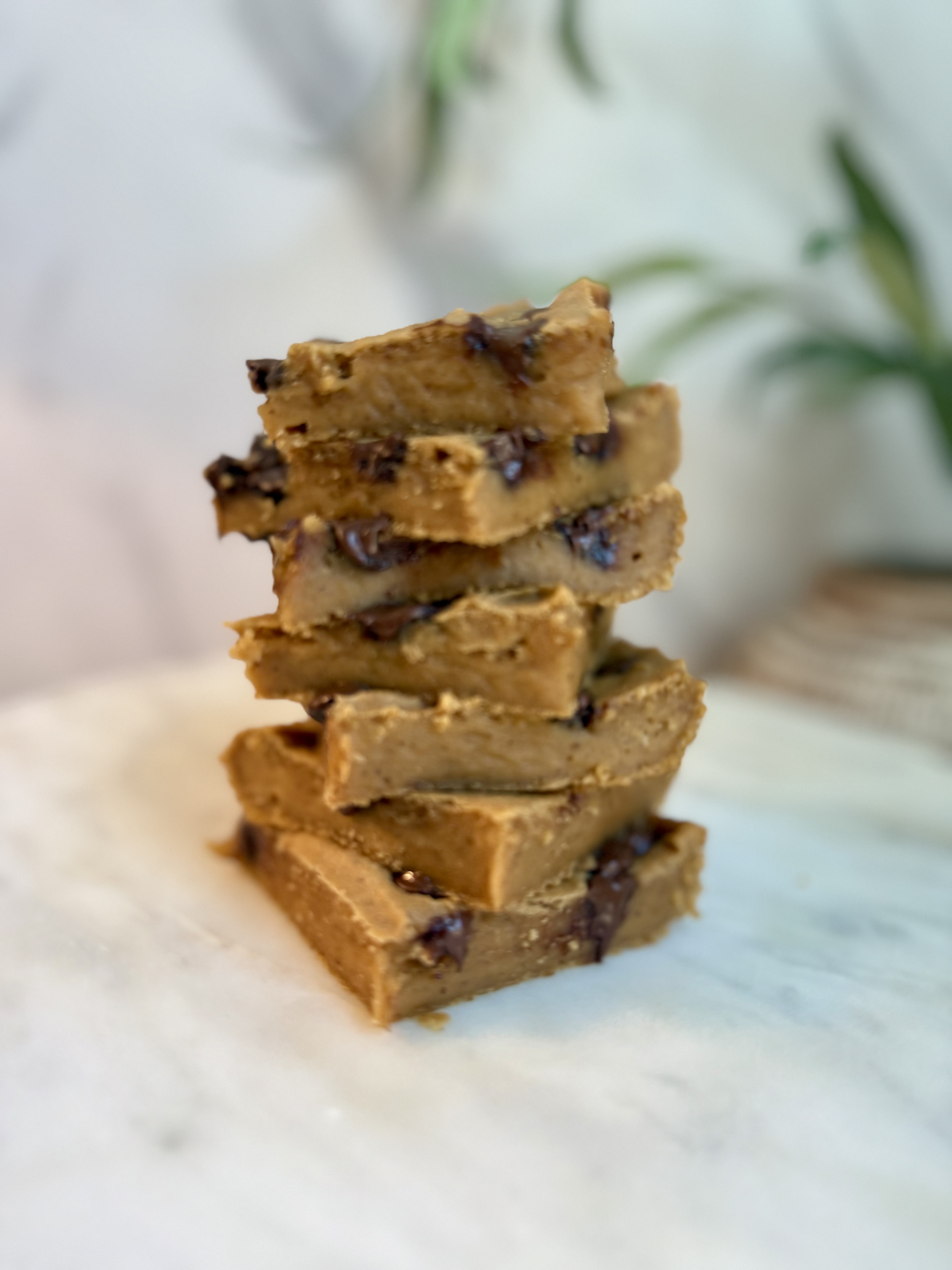 High Fiber Chickpea Blondies