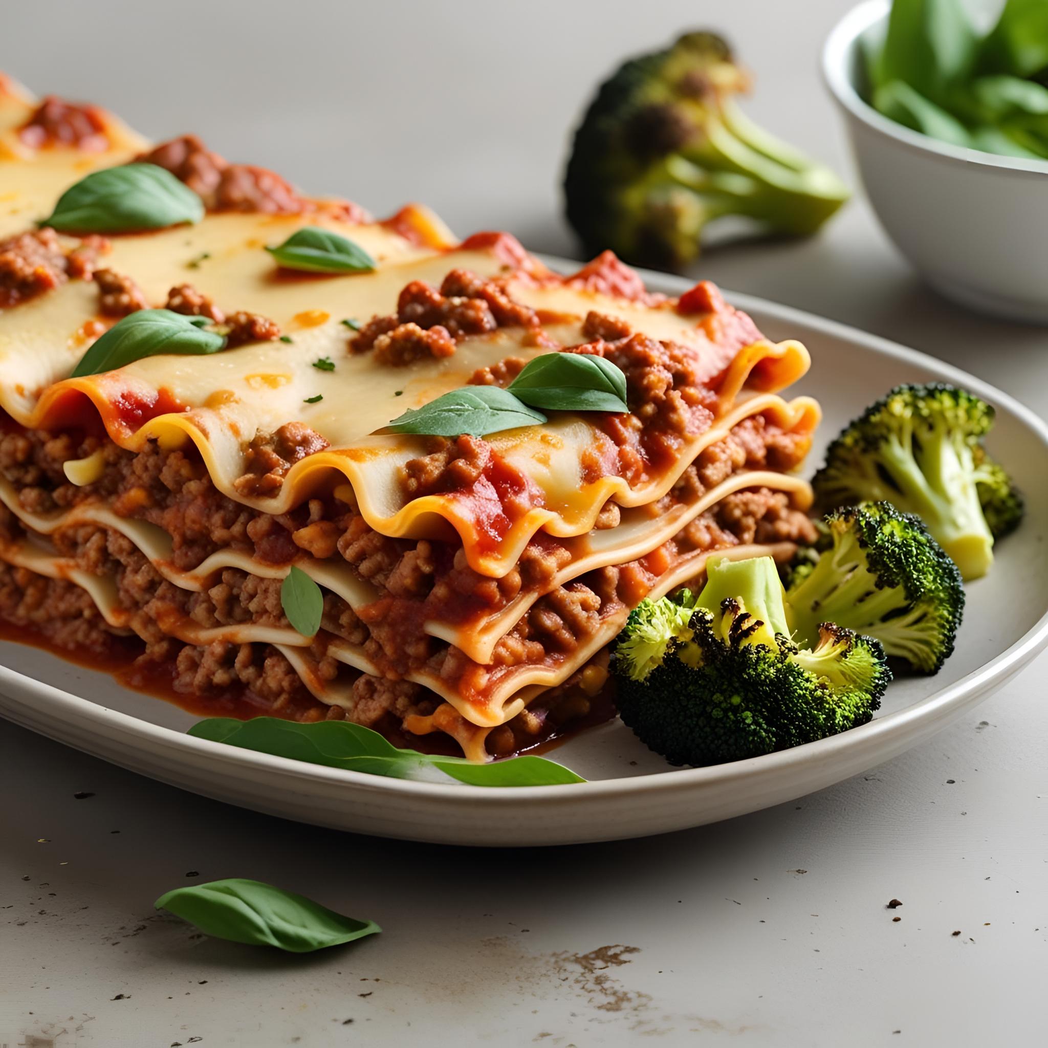 Lasagna with Ground Turkey Meat Sauce